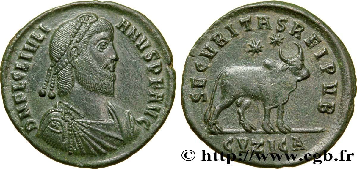 JULIEN II LE PHILOSOPHE Double maiorina, (GB, Æ 1) SPL