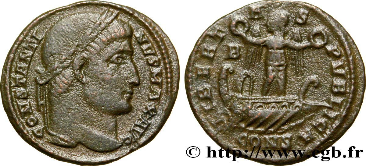 CONSTANTINE I THE GREAT Centenionalis ou nummus XF
