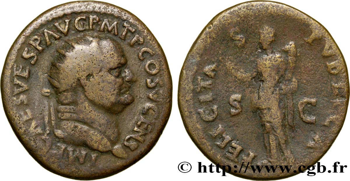 VESPASIEN Dupondius TB+