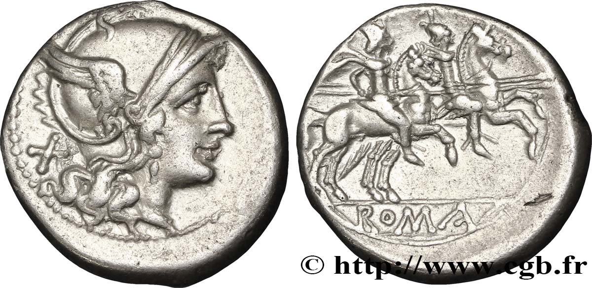 ROMAN REPUBLIC - ANONYMOUS Denier XF