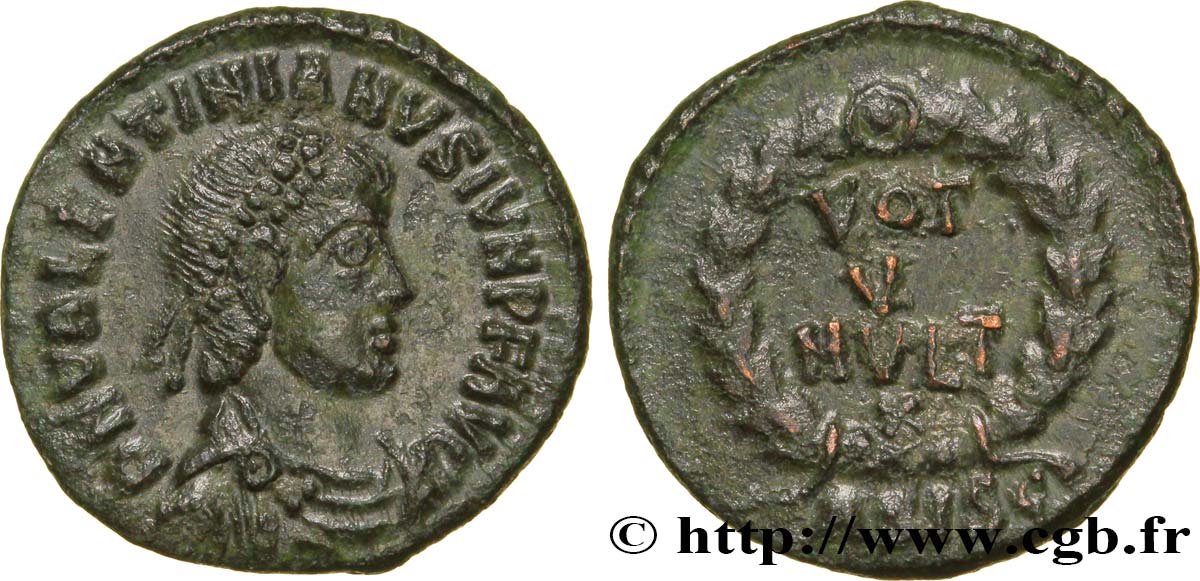 VALENTINIANUS II Nummus fST