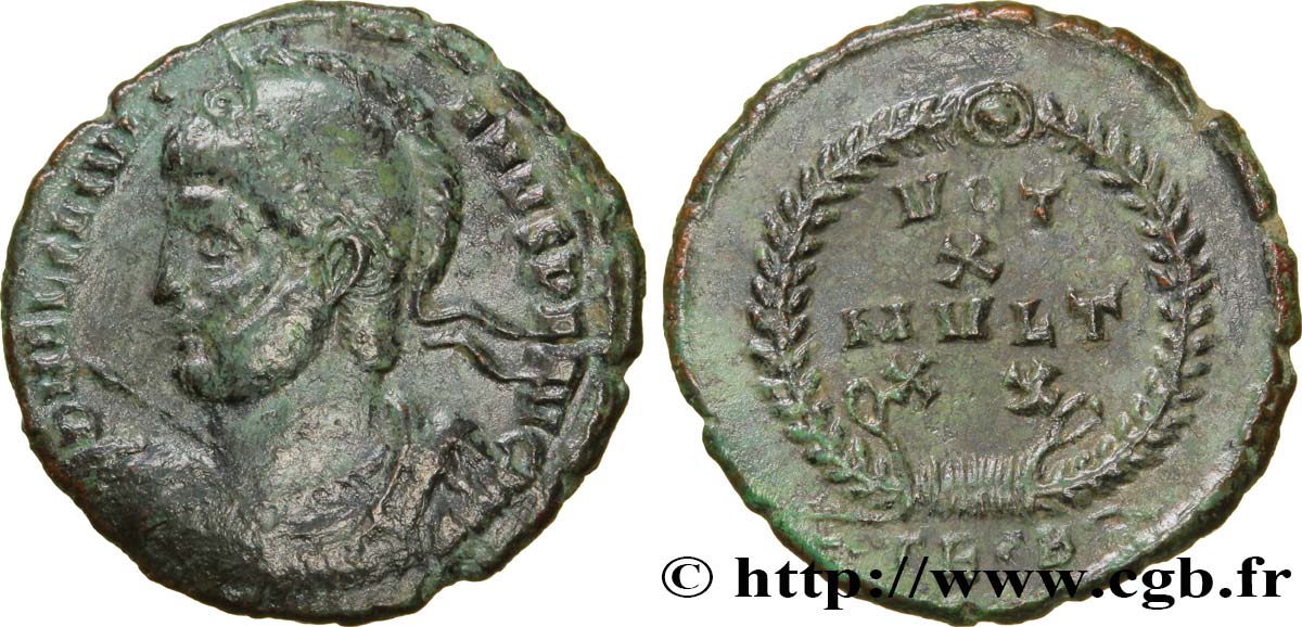 IULIANUS II DER PHILOSOPH Maiorina ou nummus, (PB, Æ 3) SS/fVZ