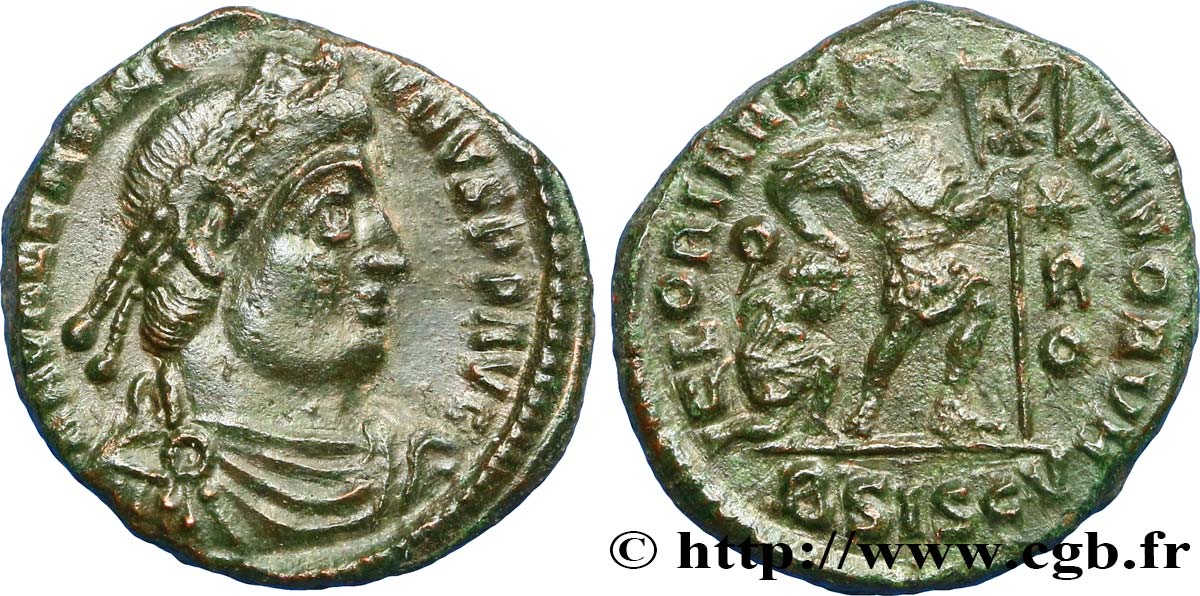 VALENTINIAN I Nummus, (PB, Æ 3) AU