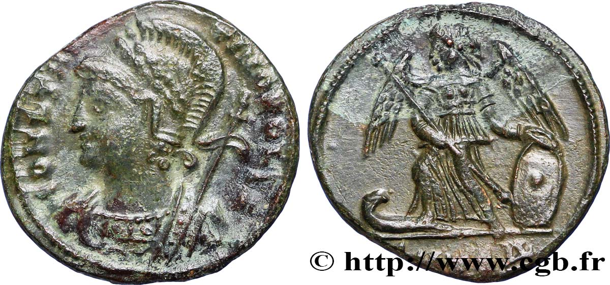 CONSTANTINOPLE Centenionalis ou nummus TTB+