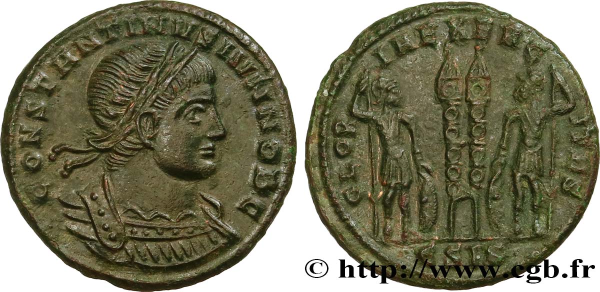 CONSTANTINO II Centenionalis ou nummus EBC