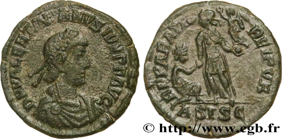 VALENTINIAN II Maiorina pecunia, (MB, Æ 2) AU