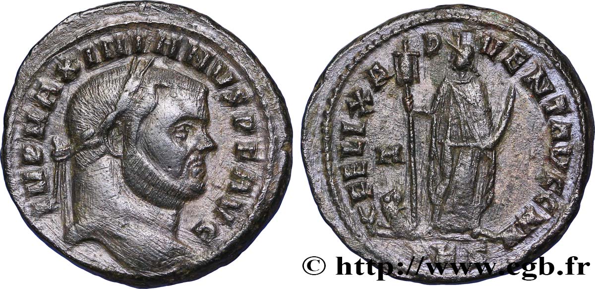 MAXIMIANUS HERCULIUS Follis AU