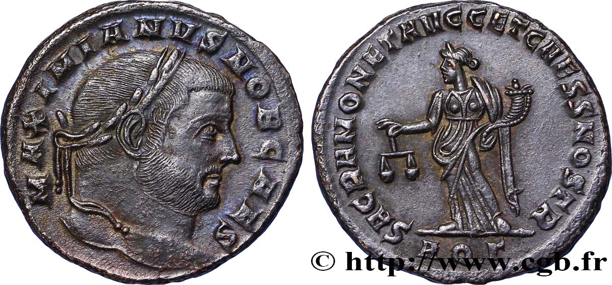 GALÈRE Follis ou nummus SPL