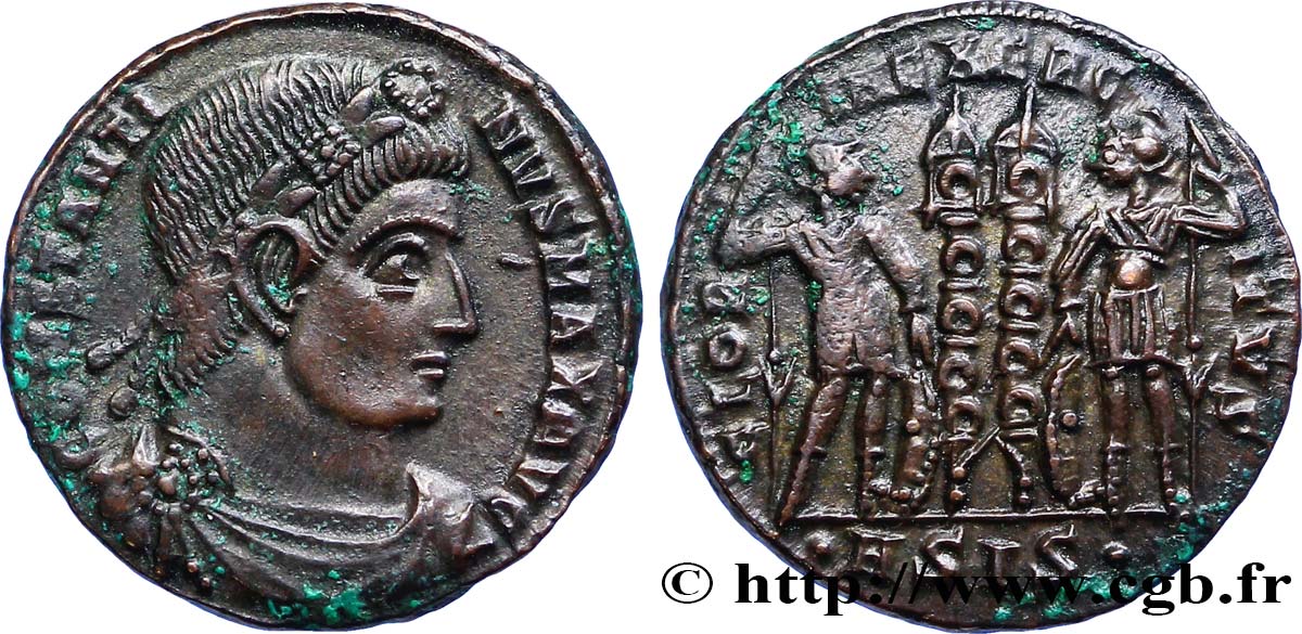 CONSTANTINE I THE GREAT Centenionalis ou nummus AU