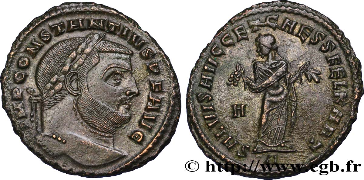 CONSTANTIUS I Follis ou nummus AU