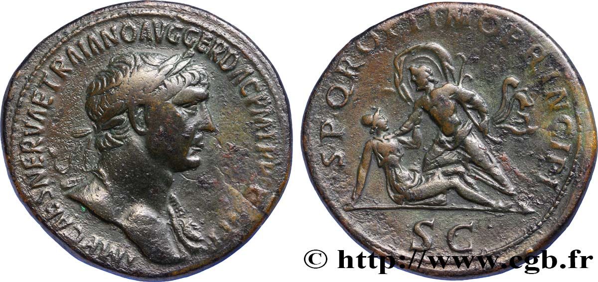 TRAJAN Sesterce TTB