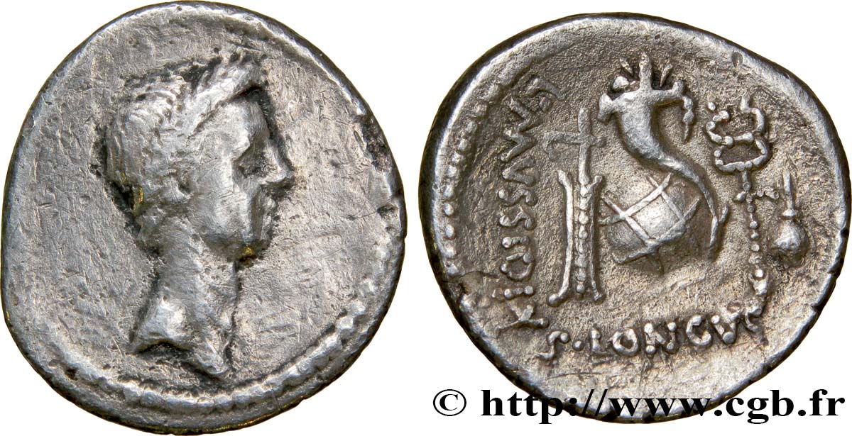 JULIUS CAESAR Denier XF