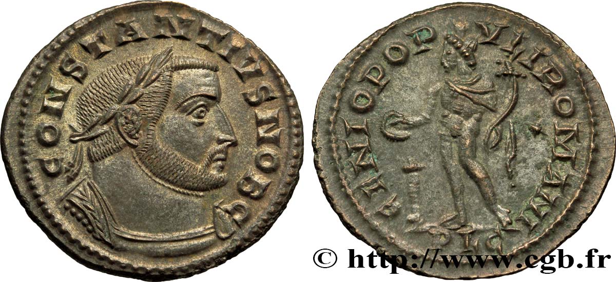 CONSTANTIUS I Follis ou nummus fST