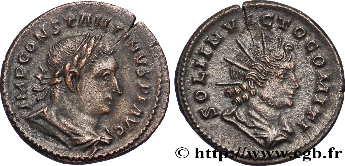 CONSTANTINO I EL MAGNO Follis ou nummus EBC