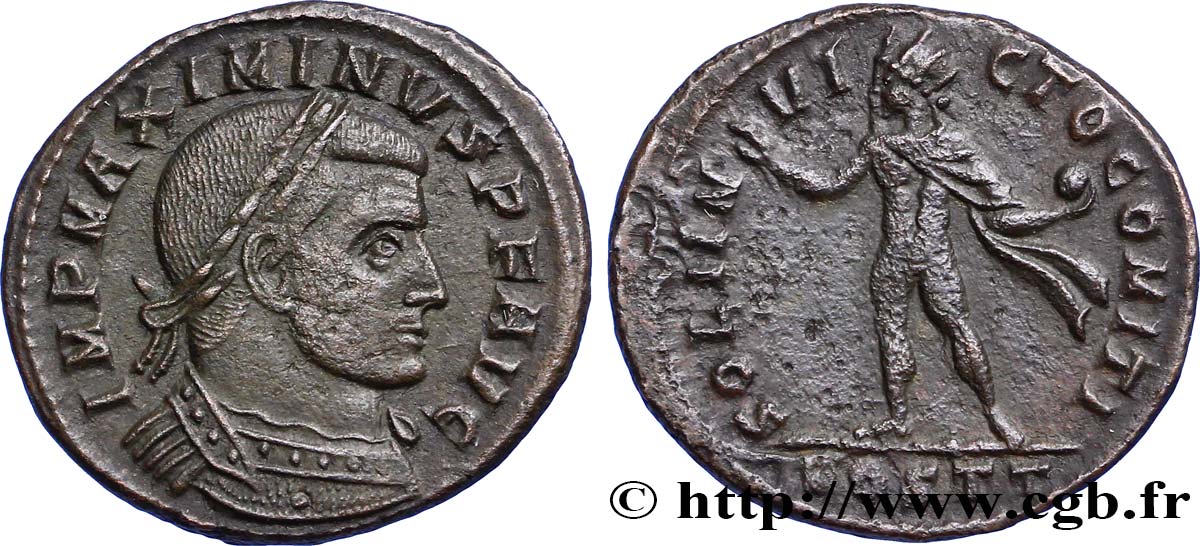 MAXIMINUS II DAZA Follis ou nummus VZ