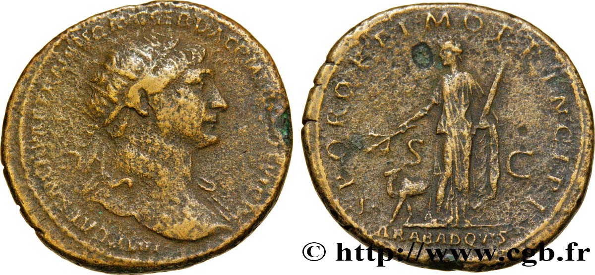 TRAJAN Dupondius TB+