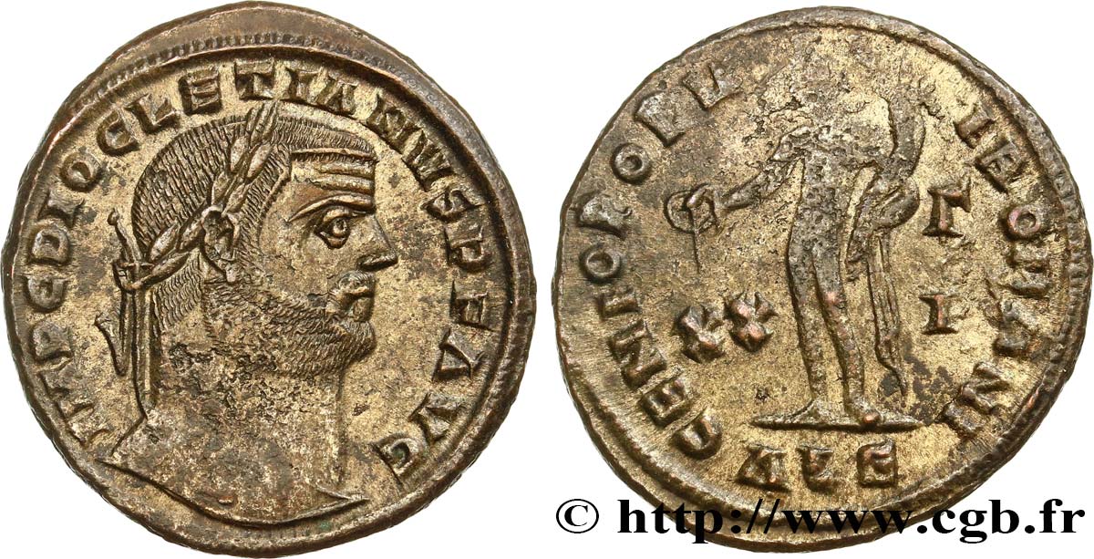 DIOCLEZIANO Follis ou nummus SPL/q.SPL