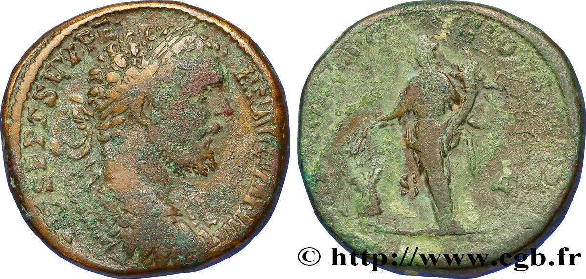 SEPTIME SÉVÈRE Sesterce TB+