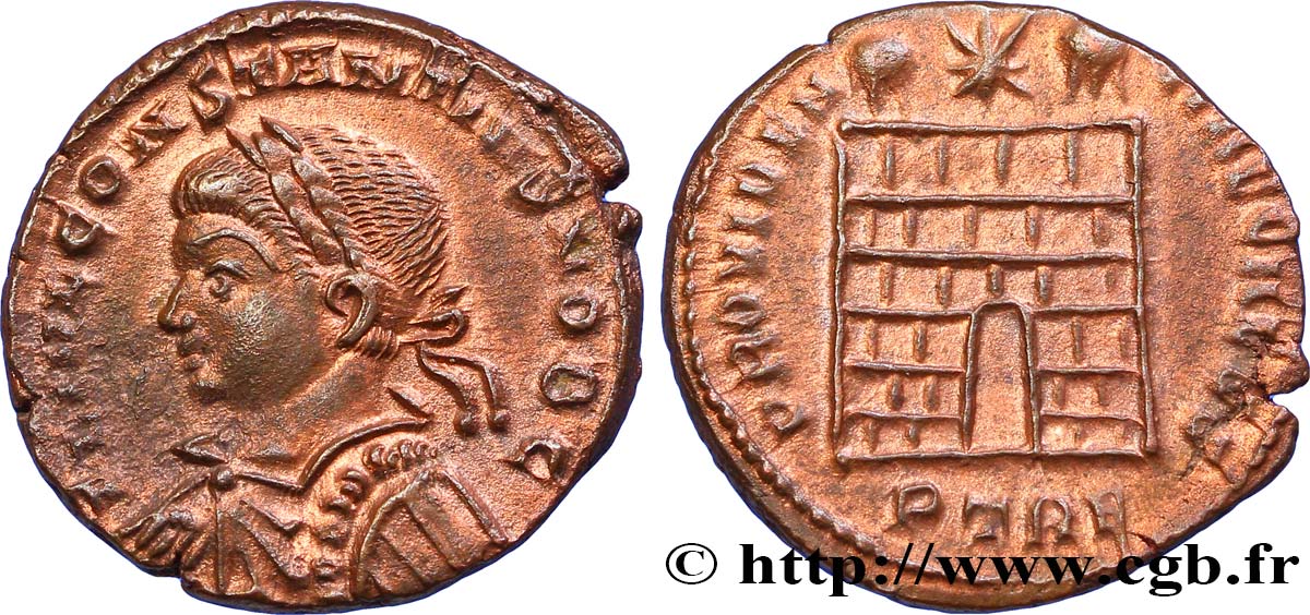 CONSTANTIUS II Centenionalis ou nummus fST