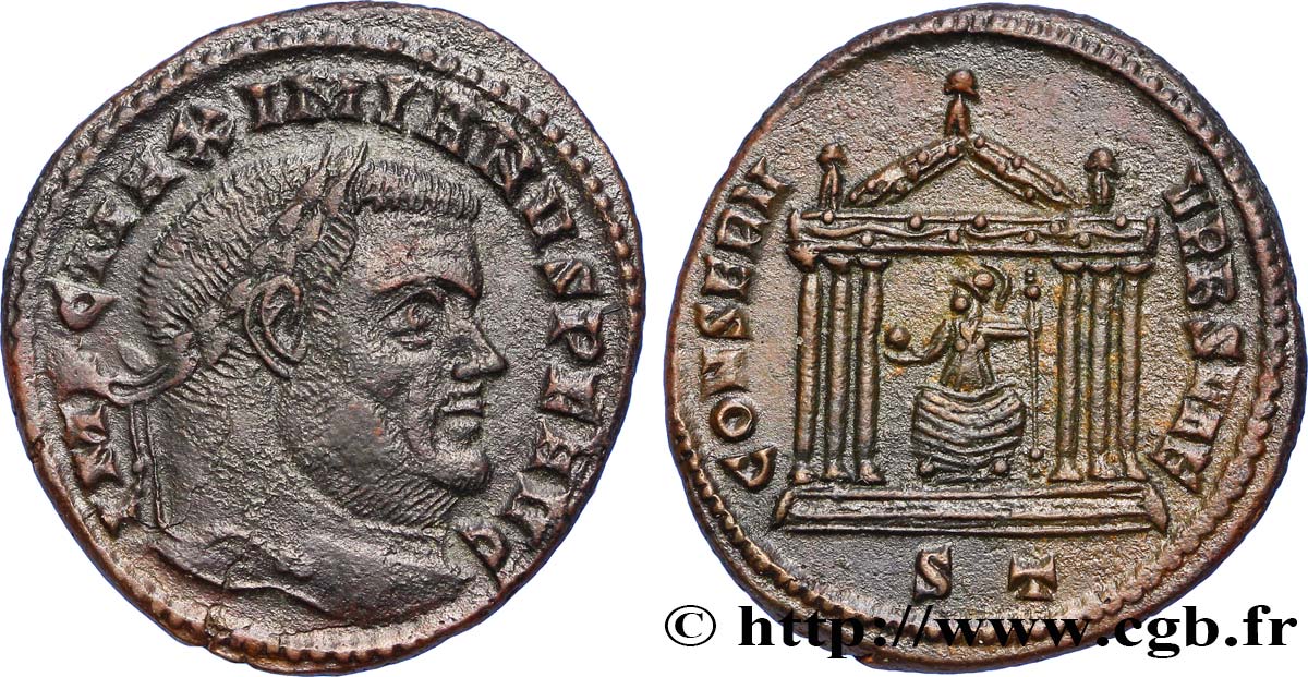 MAXIMIANUS HERCULIUS Follis ou nummus AU