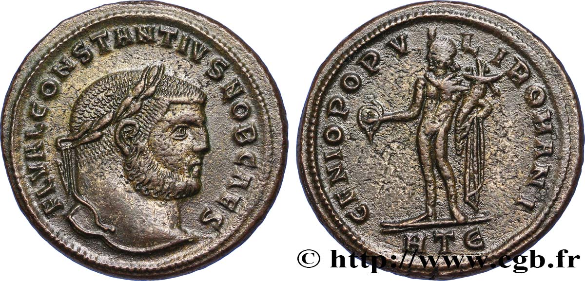 CONSTANTIUS I Follis ou nummus AU