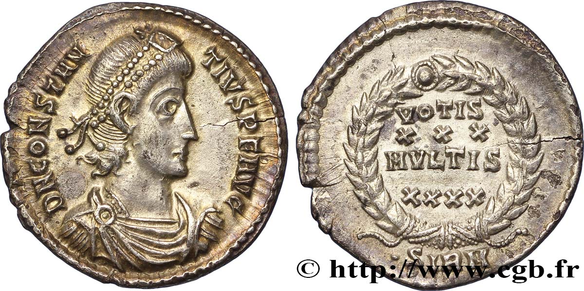 CONSTANTIUS II Argenteus fST