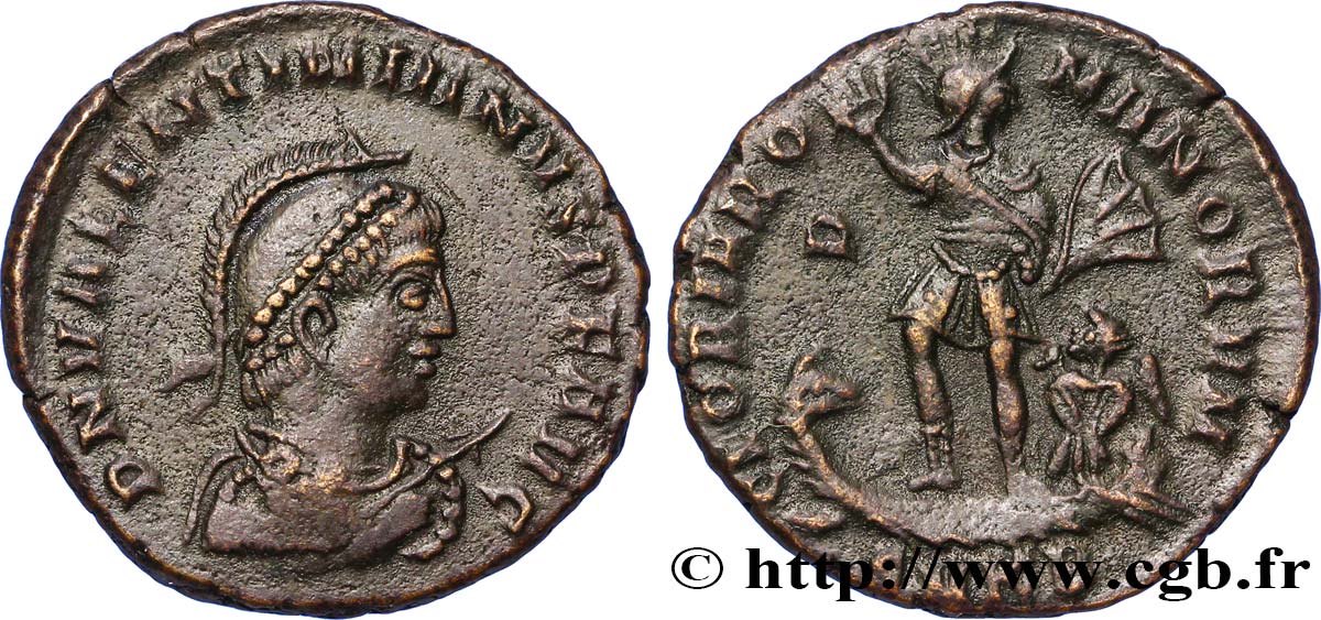 VALENTINIANUS II Maiorina pecunia, (MB, Æ 2) fVZ