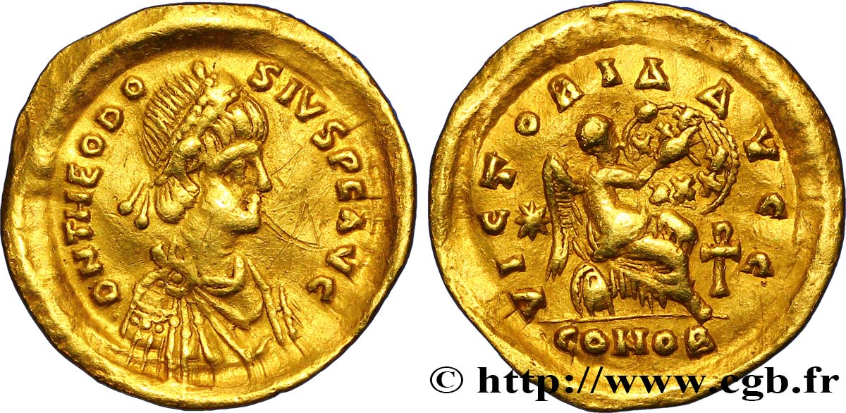 THEODOSIUS II Semissis XF