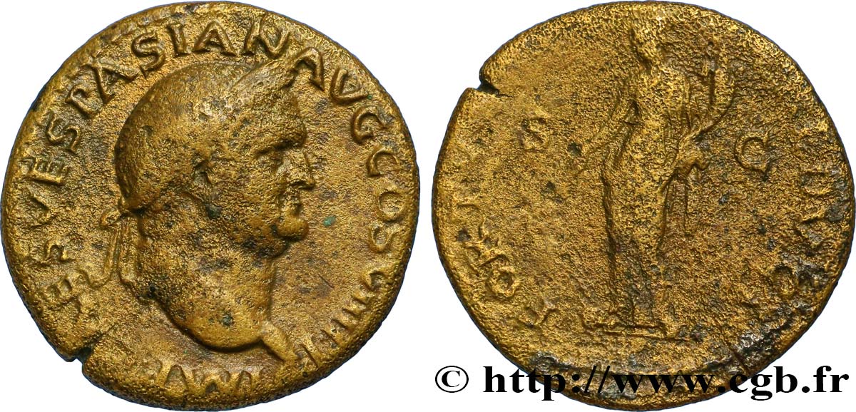 VESPASIAN Dupondius VF