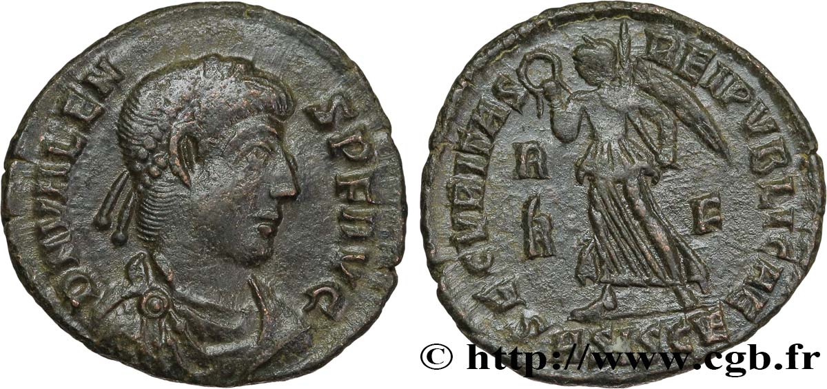 VALENS Nummus, (PB, Æ 3) TTB+