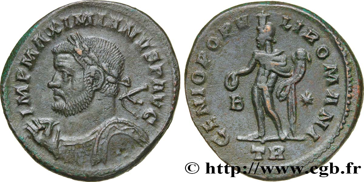 MAXIMIANUS HERCULIUS Follis ou nummus AU/AU