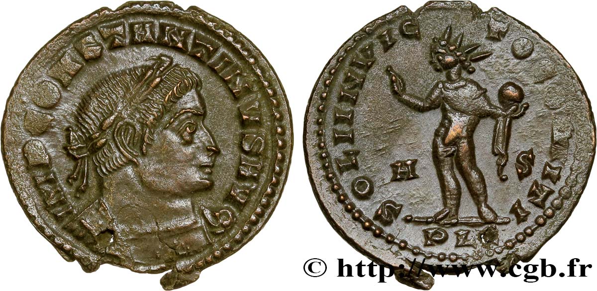 COSTANTINO I IL GRANDE Follis ou nummus q.SPL/SPL