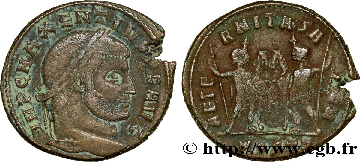 MASSENZIO Follis ou nummus q.BB