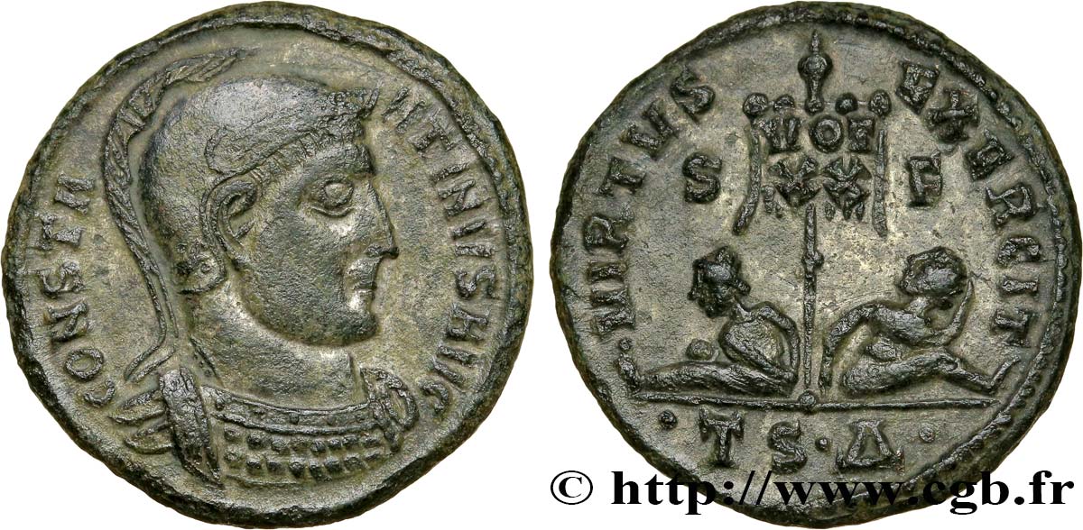 CONSTANTINUS I DER GROßE Centenionalis ou nummus VZ