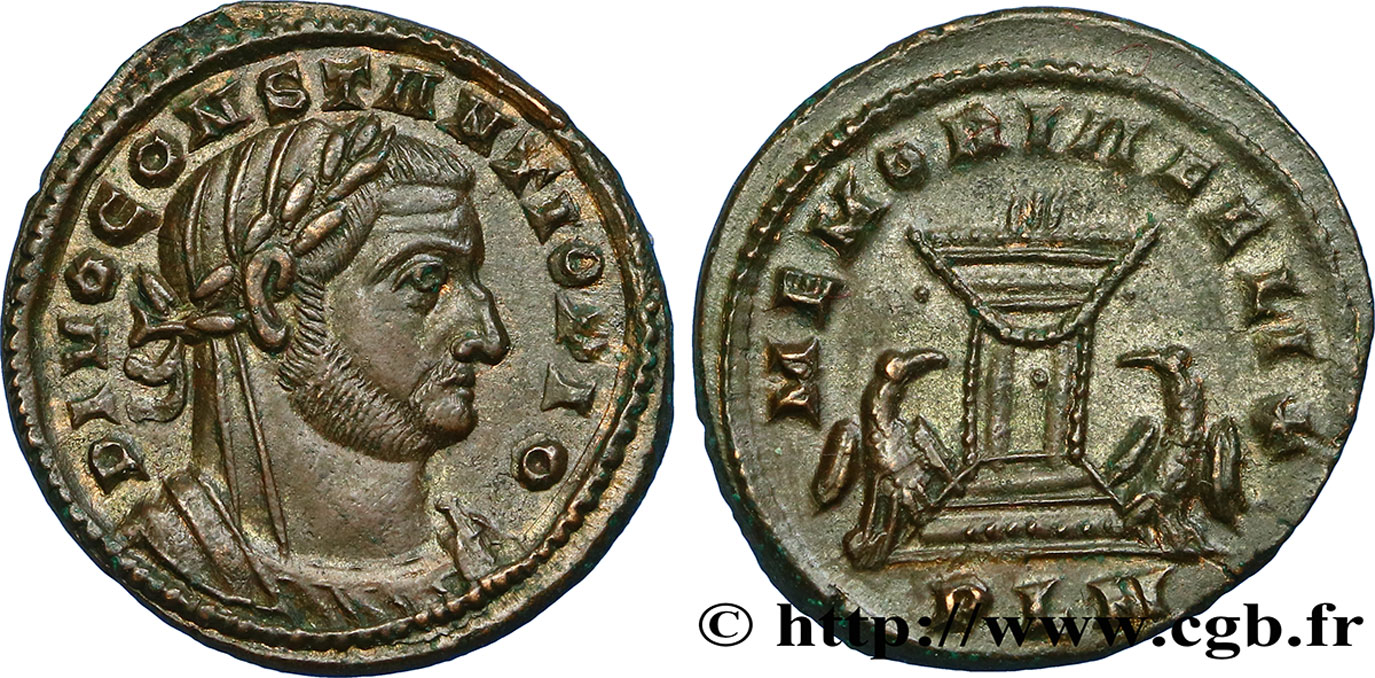 CONSTANCE Ier CHLORE  Follis ou nummus SUP