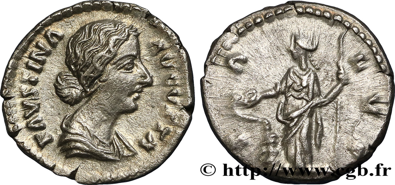 FAUSTINE JEUNE Denier TTB+