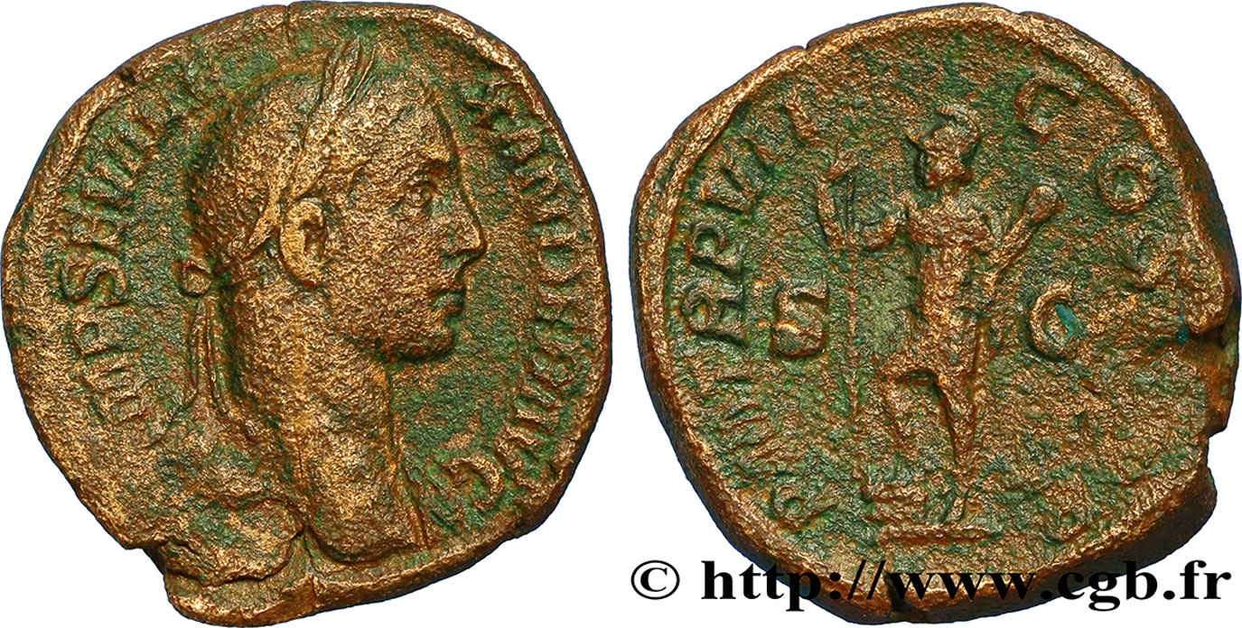 ALEXANDRE SÉVÈRE Sesterce TTB