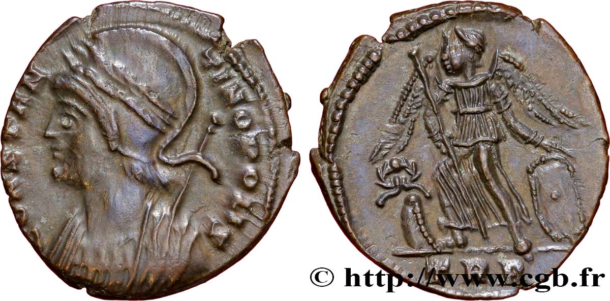 CONSTANTINOPOLIS Centenionalis ou nummus AU/AU