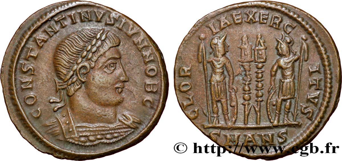 CONSTANTINE II Centenionalis ou nummus AU