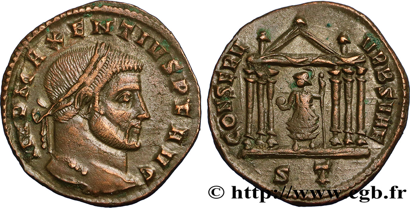 MAXENTIUS Follis ou nummus AU