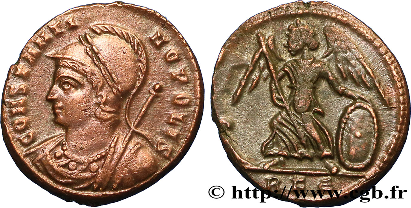 CONSTANTINOPLE Centenionalis ou nummus SUP/TTB+