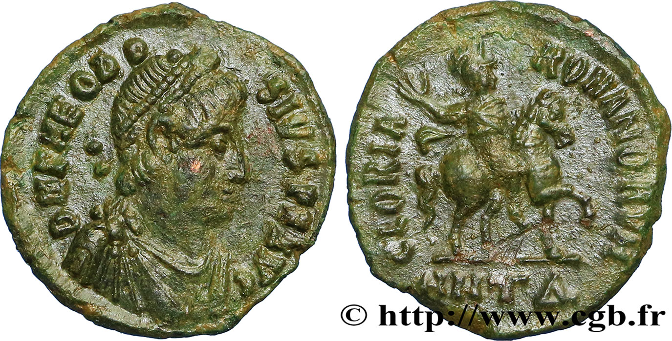 TEODOSIO I Nummus, (PB, Æ 3) EBC