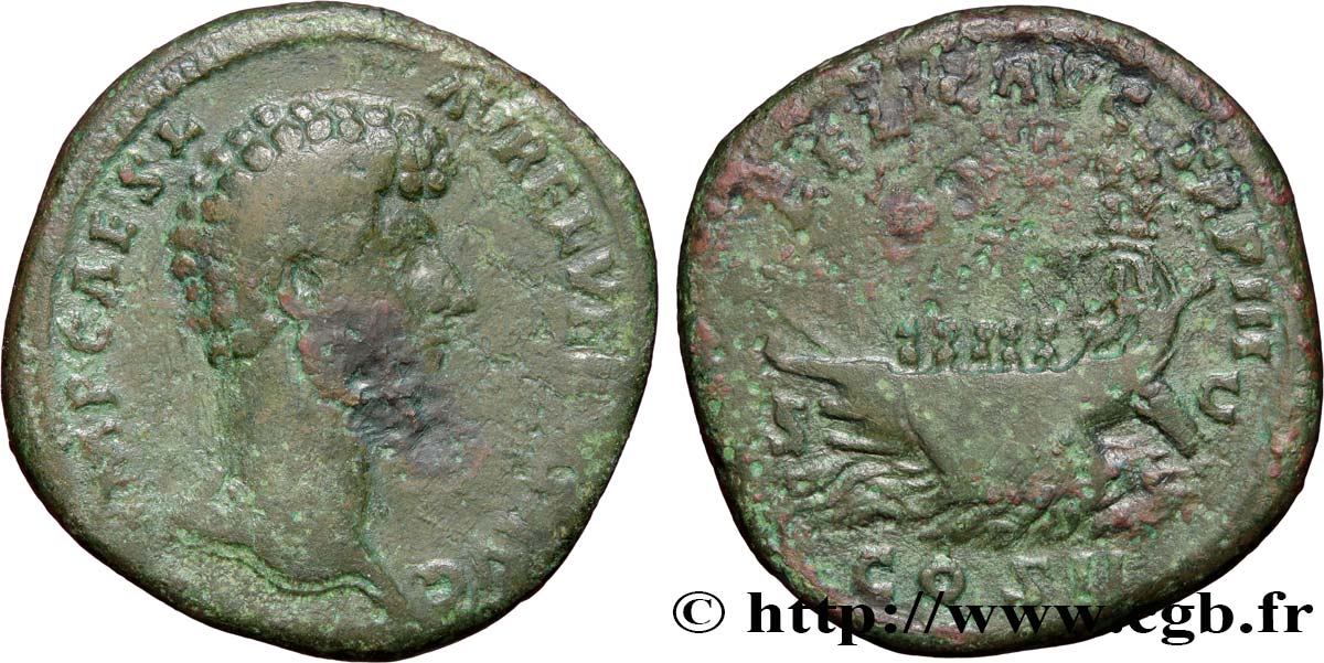LUCIUS VERUS Sesterce VF