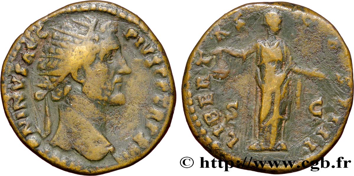 ANTONIN LE PIEUX Dupondius TB+