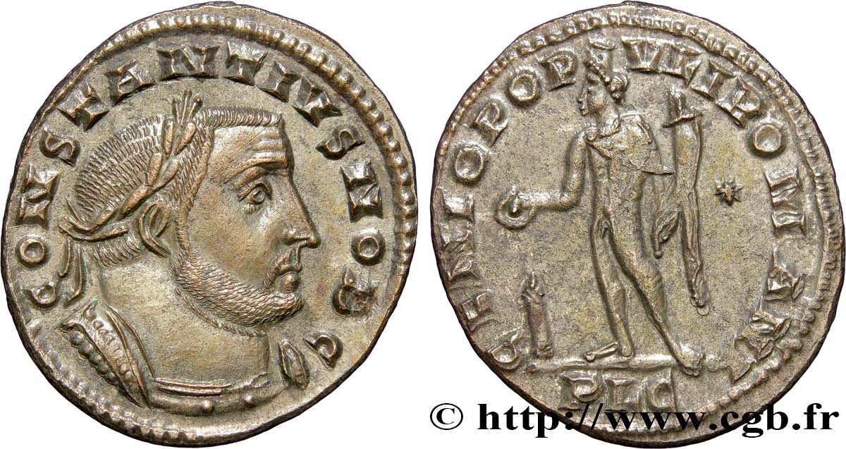 CONSTANCE Ier CHLORE Follis ou nummus SPL