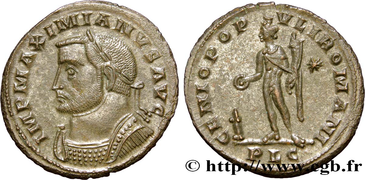 MAXIMIANUS HERCULIUS Follis ou nummus fST