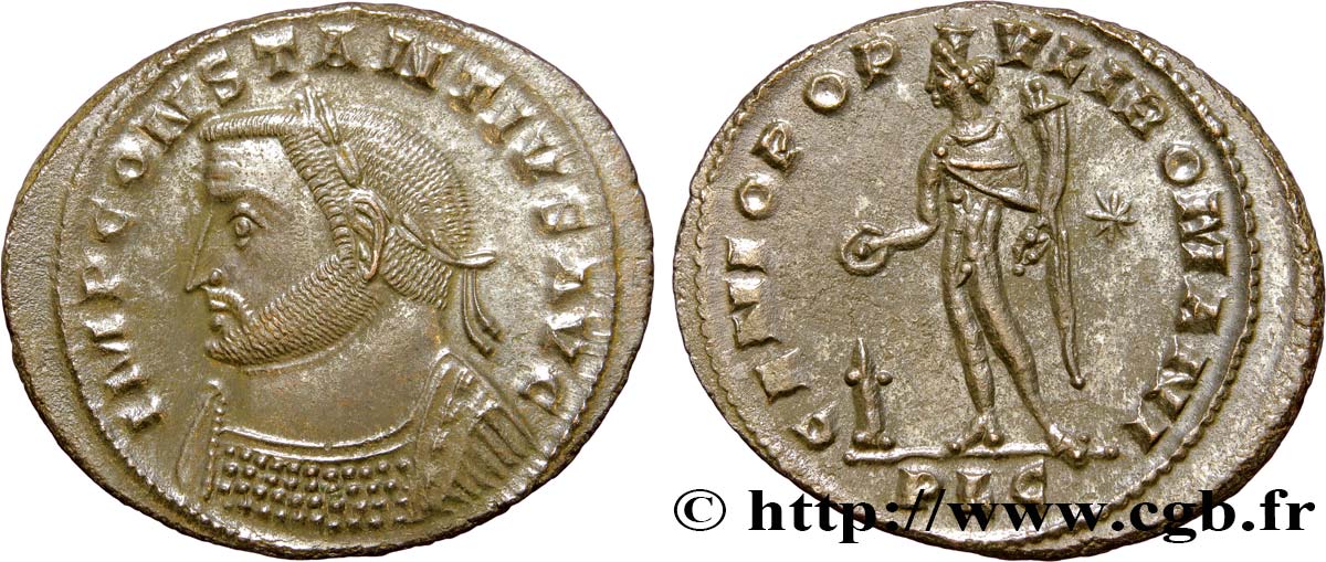 CONSTANCE Ier CHLORE Follis ou nummus SPL