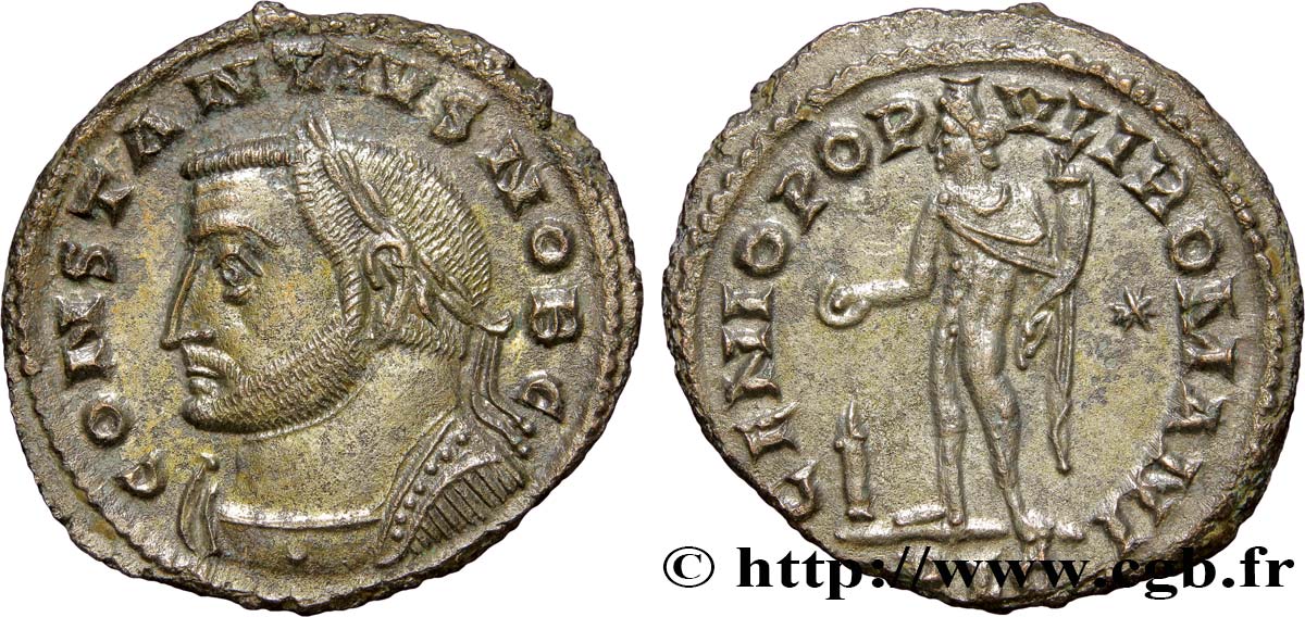 CONSTANCE Ier CHLORE Follis ou nummus SPL