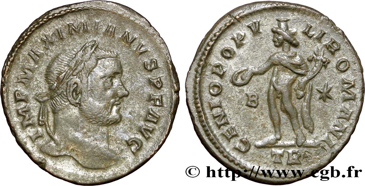 MAXIMIANUS HERCULIUS Follis ou nummus AU/AU