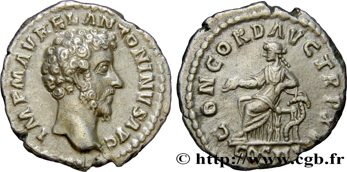 MARC AURÈLE Denier SUP